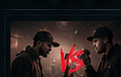 Battle-Performance im roten Bühnenlicht